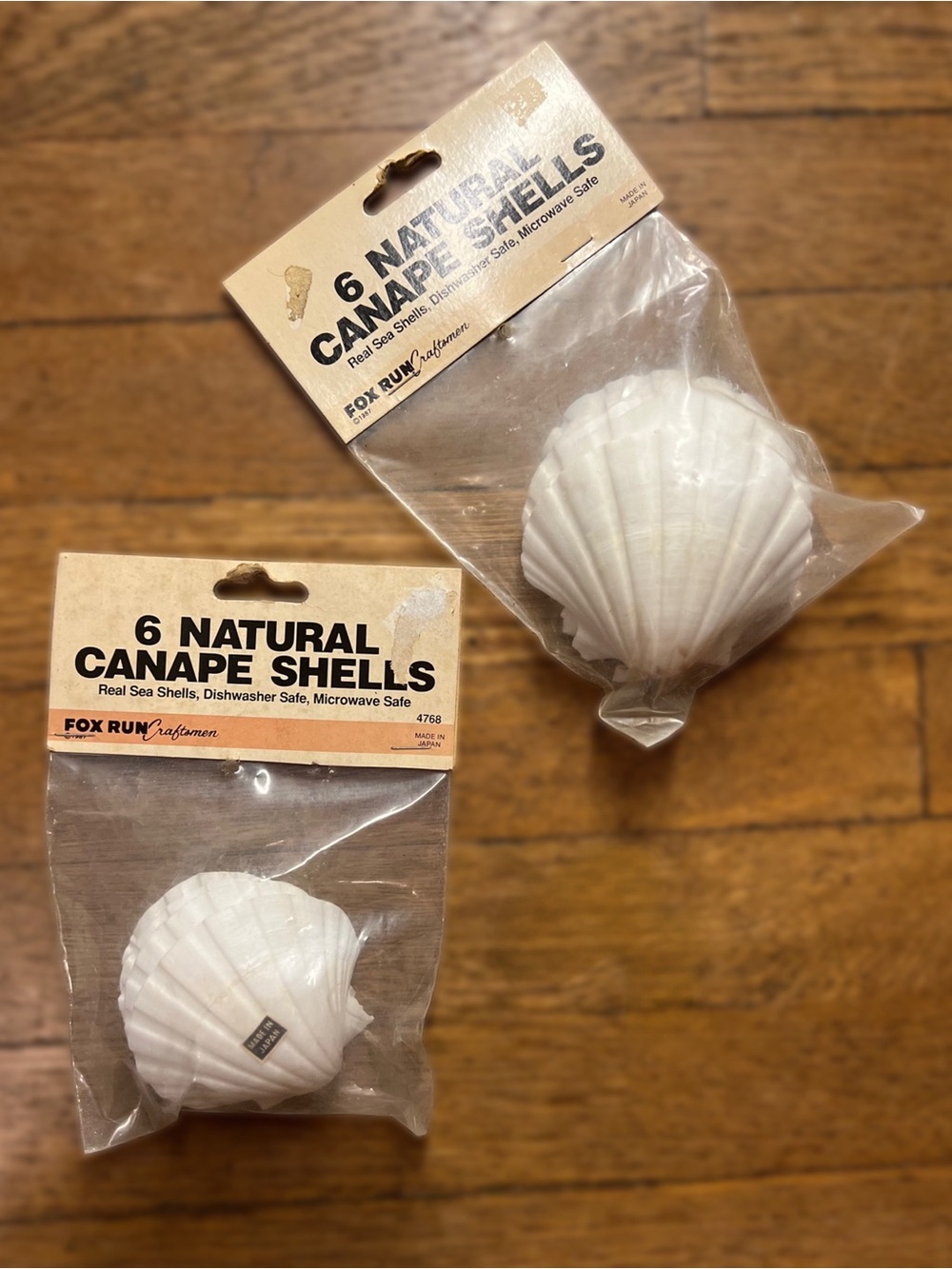 Vintage Natural Canape Shells - Small & Large